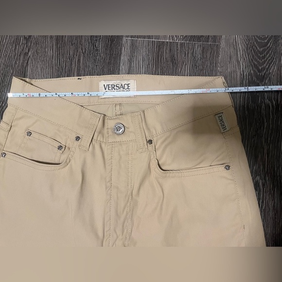 Versace Couture Vintage High Rise Pants in Cream - Picture 8 of 9